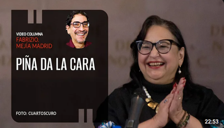 Pinia da la cara. Por Fabrizio Mejia